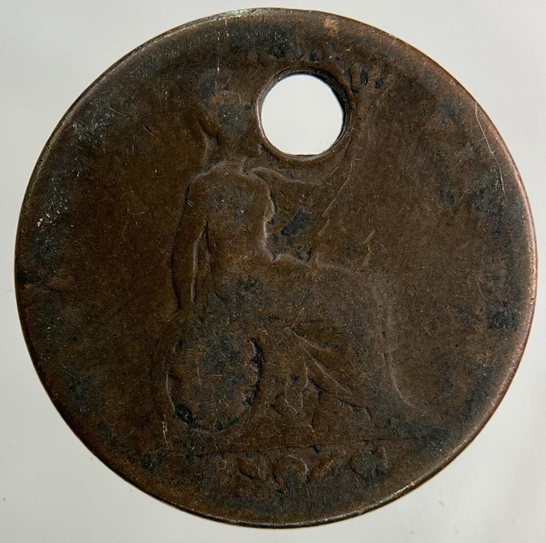 British William IV Farthing Coin | Fair Grade