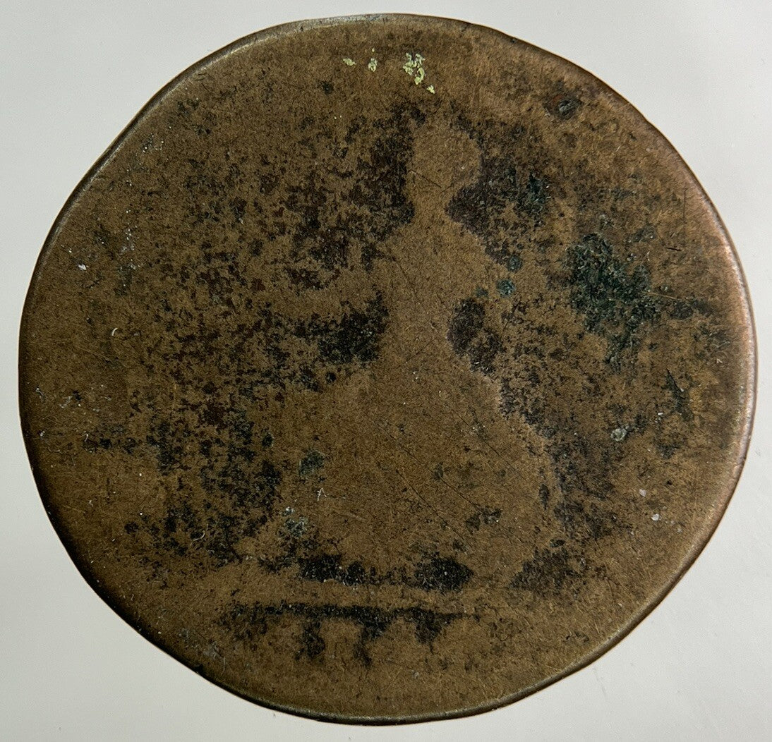 1744 George II 2nd Farthing Coin | Fair Grade