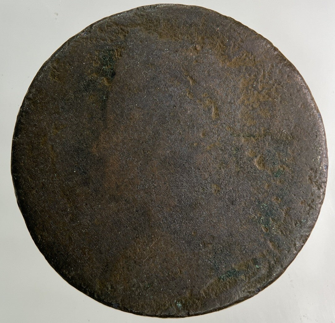 British George II 2nd Half-Penny Coin | Worn Grade