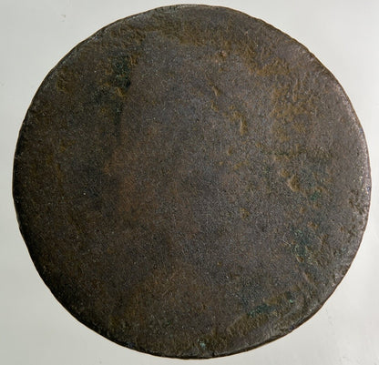 British George II 2nd Half-Penny Coin | Worn Grade
