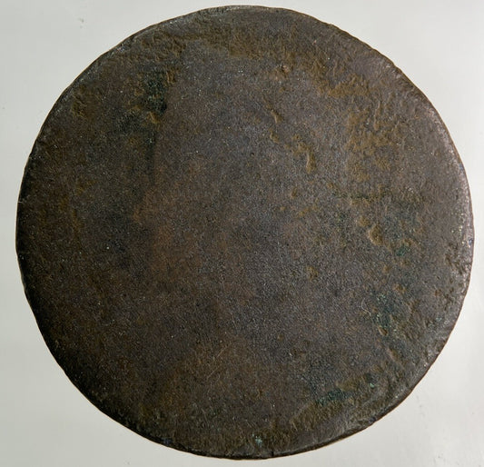 British George II 2nd Half-Penny Coin | Worn Grade