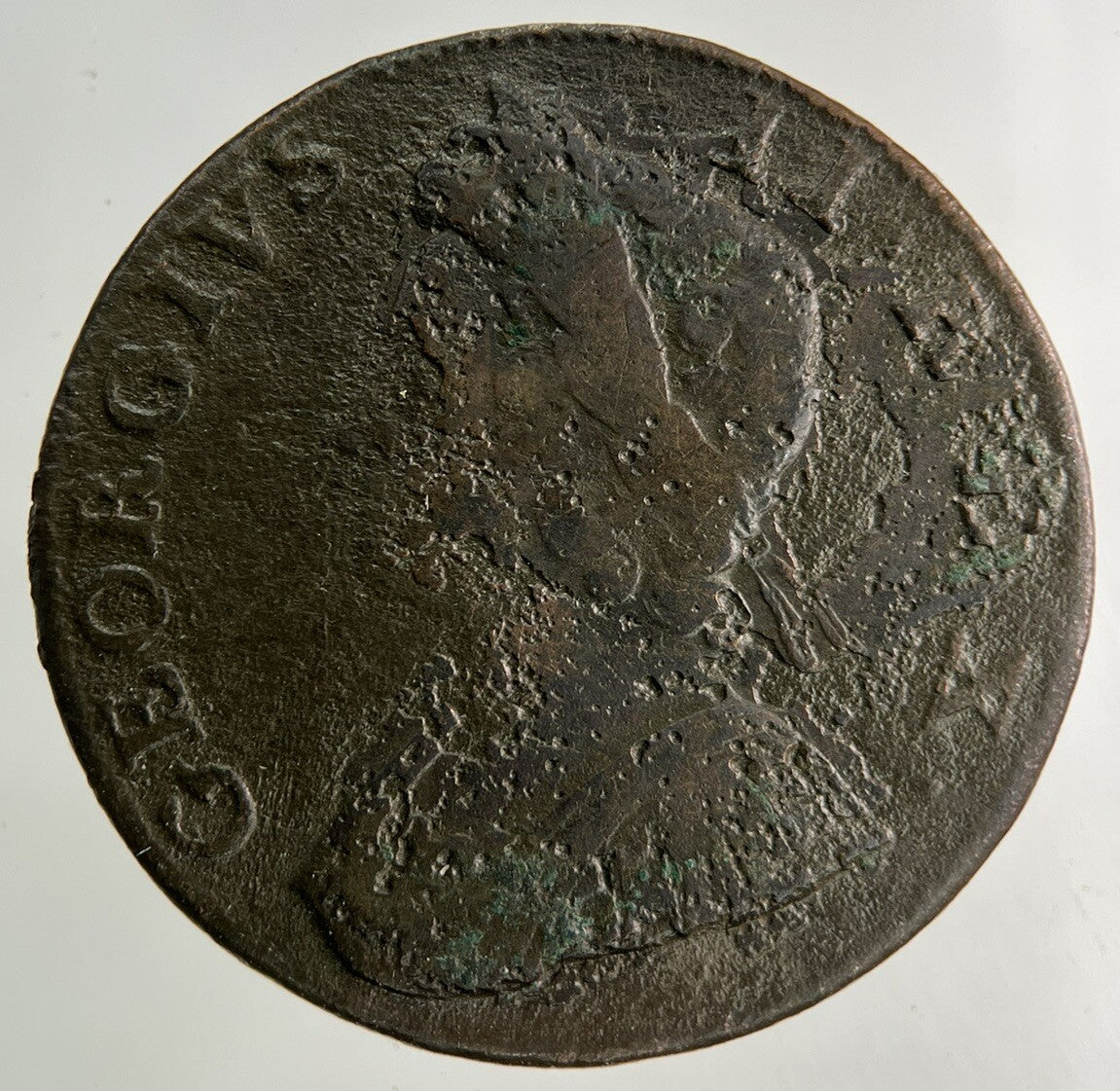 1734 George II 2nd Half-Penny Coin | Collectable Grade