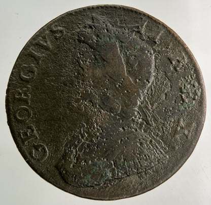 1734 George II 2nd Half-Penny Coin | Collectable Grade
