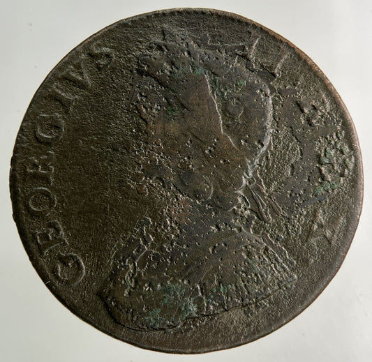 1734 George II 2nd Half-Penny Coin | Collectable Grade