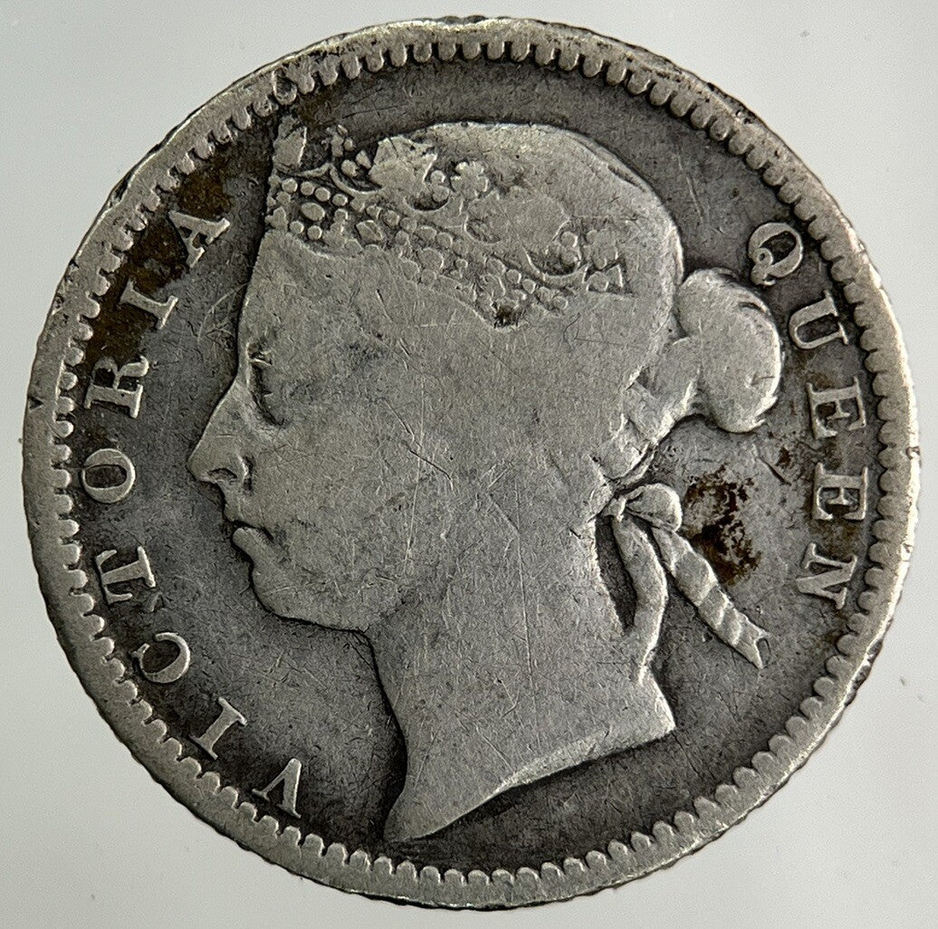 1900 Straits Settlements 10 Cents Silver Coin | Collectable Grade