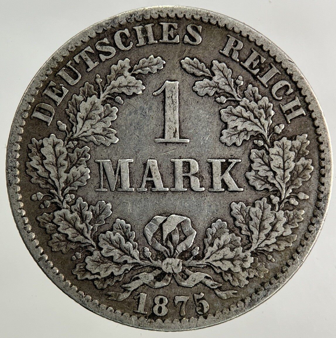 1875 Germany 1 Mark Silver Coin | Fine Collectable Grade