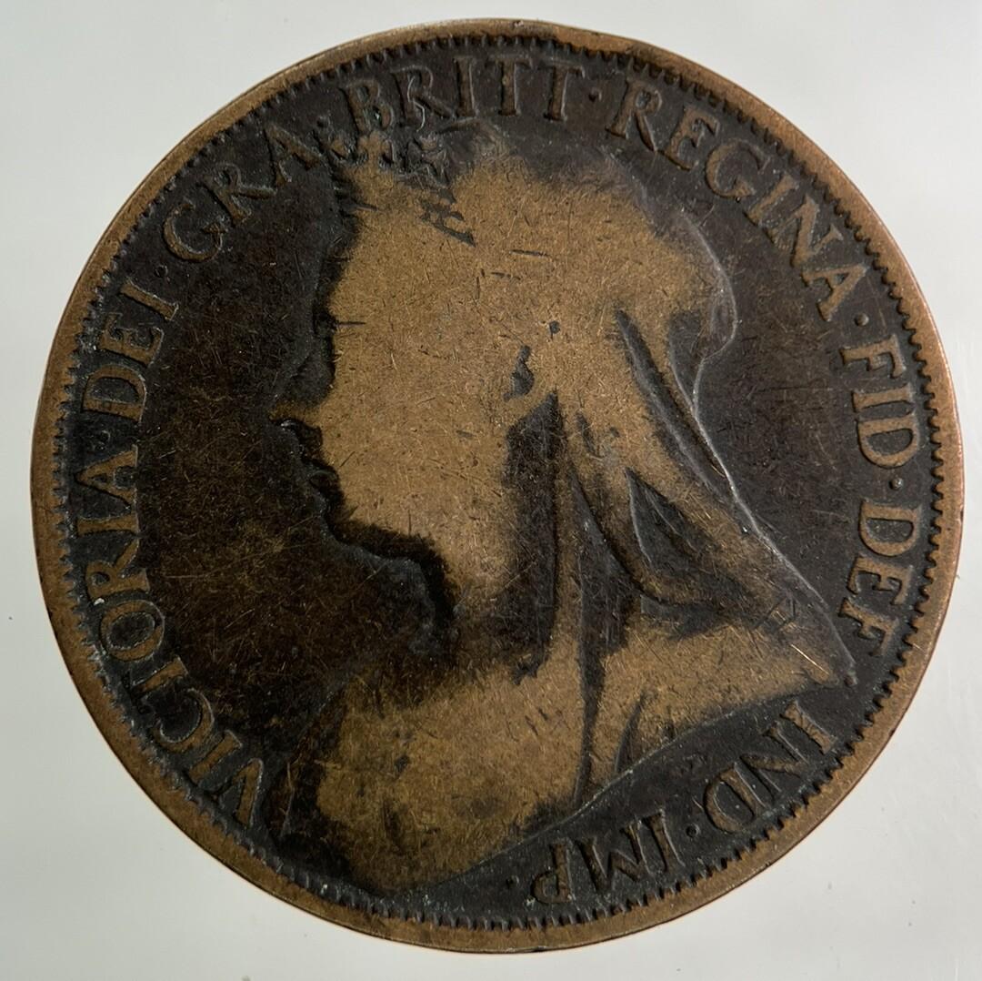 1897 Victoria One Penny Coin | Collectable Grade