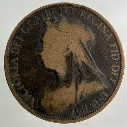 1897 Victoria One Penny Coin | Collectable Grade