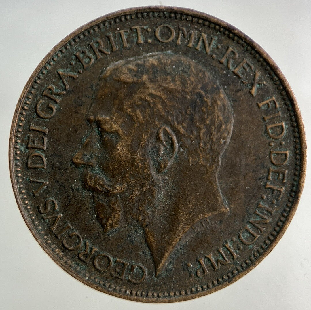 1925 George V Half-Penny Coin | Very High Grade