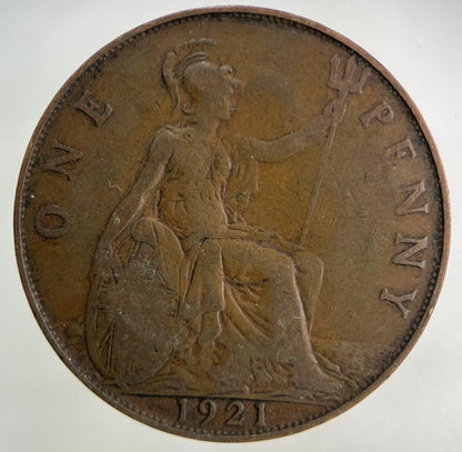 1921 George V One Penny Coin | Collectable Grade
