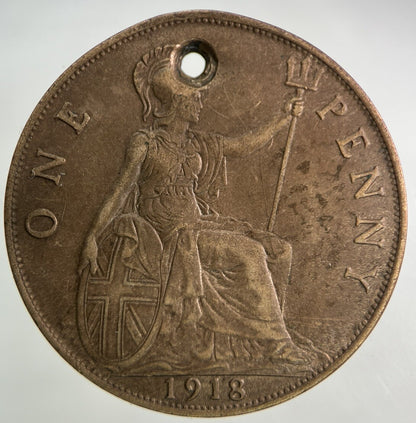 1918 George V One Penny Coin | Collectable Grade