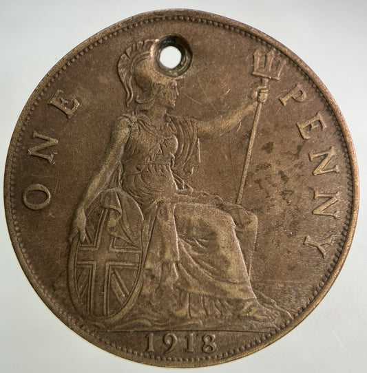 1918 George V One Penny Coin | Collectable Grade