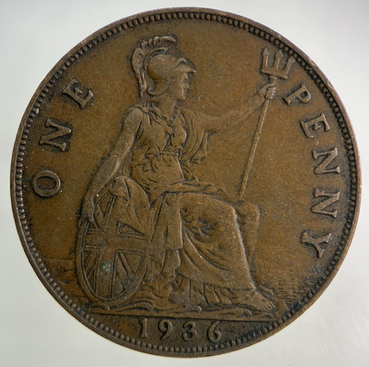 1936 George V One Penny Coin | Fine Collectable Grade