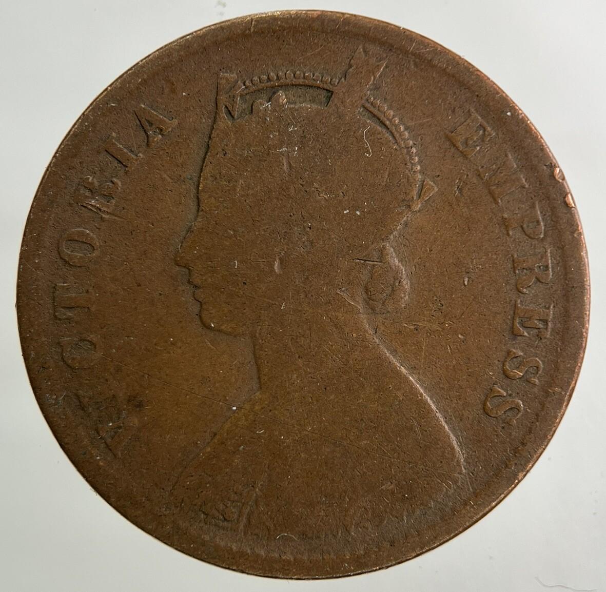 1891 India One Quarter 1/4 Anna Coin | Collectable Grade