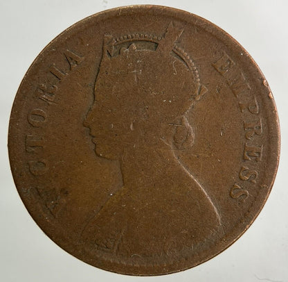 1891 India One Quarter 1/4 Anna Coin | Collectable Grade