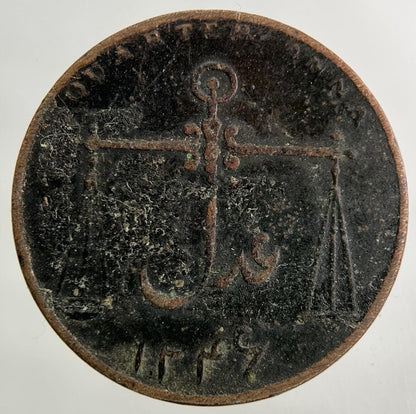 1830 East India Company One Quarter 1/4 Anna Coin | Collectable Grade