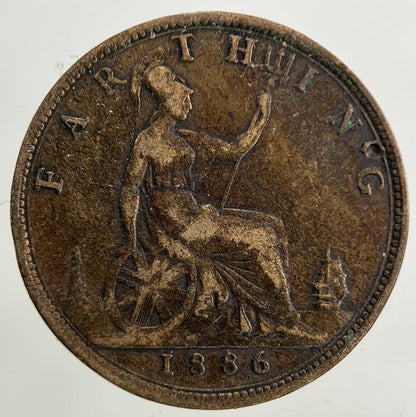 1886 Victoria Farthing Coin | Fine Collectable Grade
