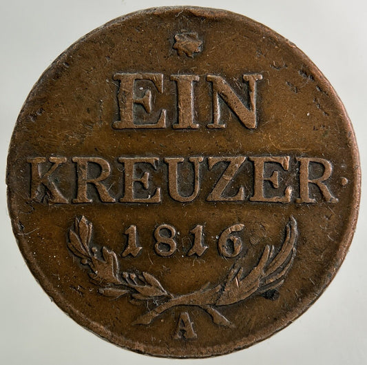 1816 Austria Ein Kreuzer Coin | Very High Grade