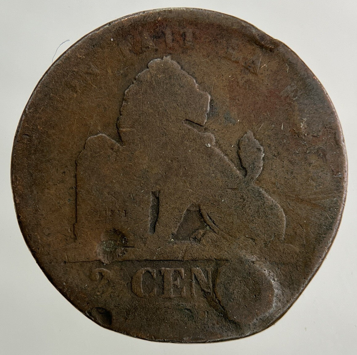 1885 Belgium 2 Centimes Coin | Fair Grade