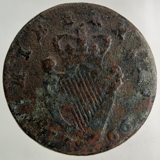 1766 Irish Half-Penny Coin | Collectable Grade