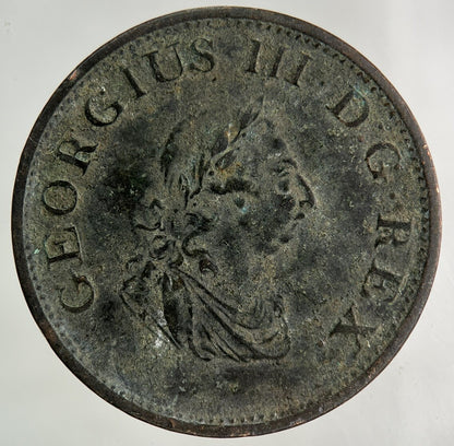 1805 Irish Half-Penny Coin | Very High Grade