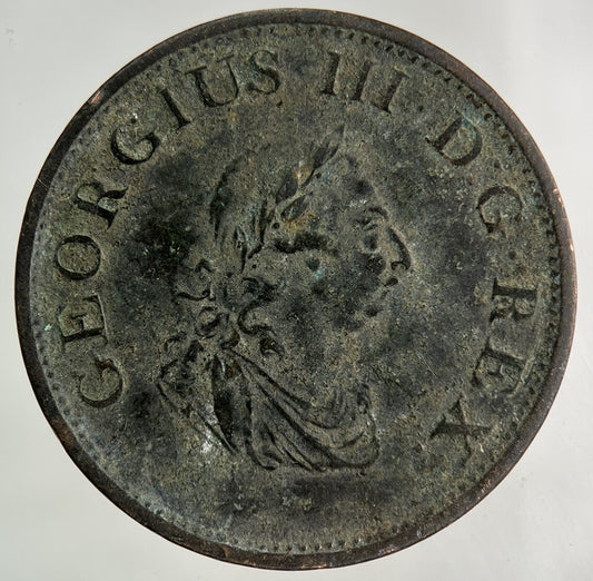 1805 Irish Half-Penny Coin | Very High Grade
