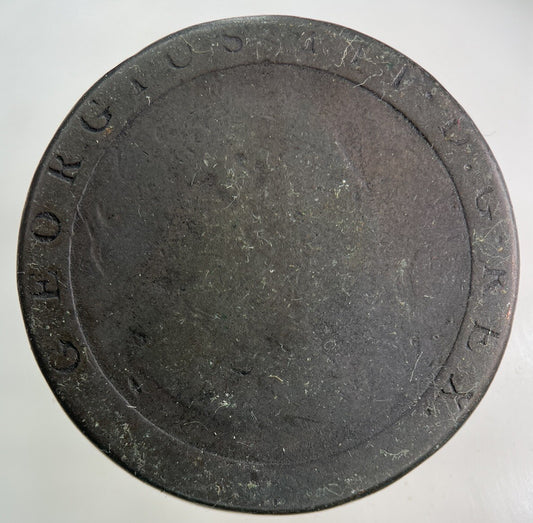 1797 George III 3rd Cartwheel One Penny Coin | Fair Grade