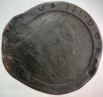 1797 George III 3rd Cartwheel Two-Pence Coin | Collectable Grade