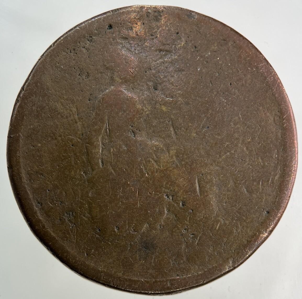 British George IV One Penny Coin | Worn Grade