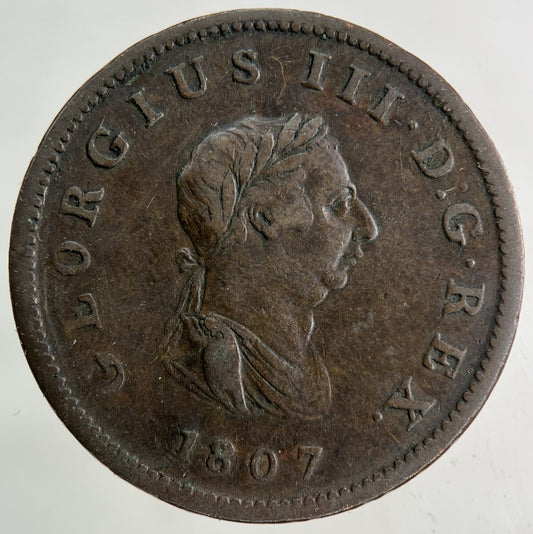 1807 George III 3rd Half-Penny Coin | Collectable Grade