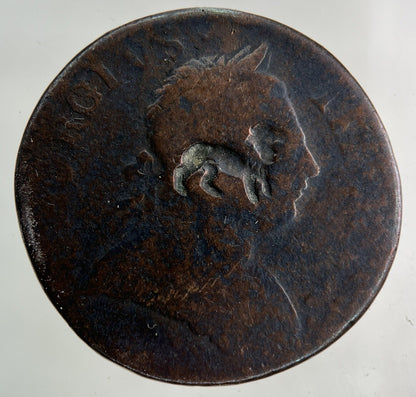 1770 Stamped George III 3rd Half-Penny Coin | Collectable Grade