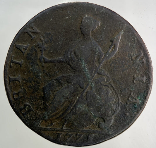 1775 George III 3rd Half-Penny Coin | Fine Collectable Grade