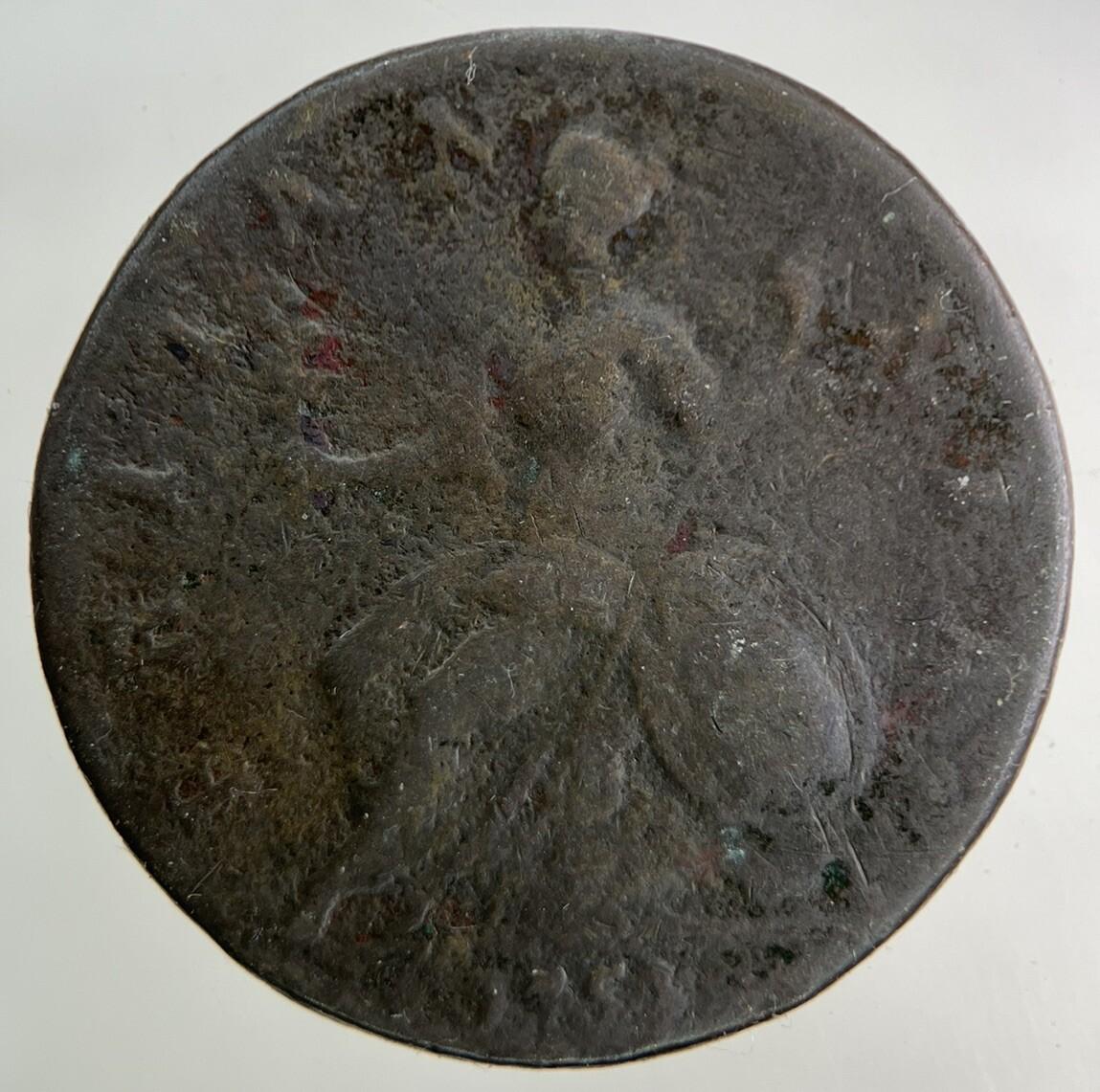 1754 George II 2nd Half-Penny Coin | Collectable Grade