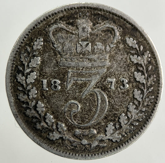 1873 Victoria Threepence Silver Coin | Fine Collectable Grade