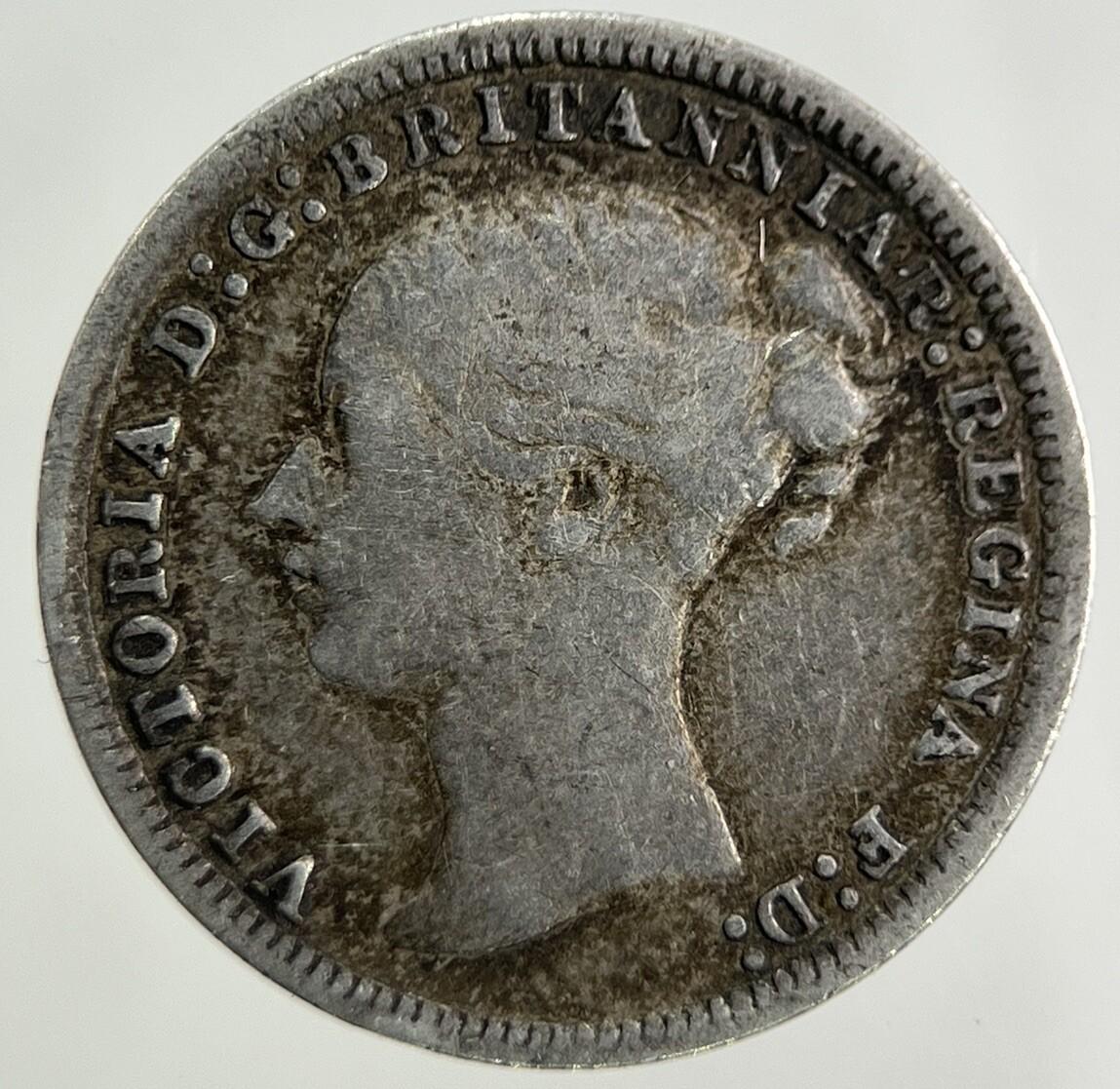 1873 Victoria Threepence Silver Coin | Fine Collectable Grade