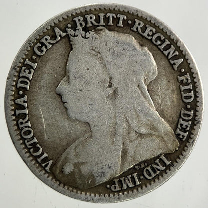 1897 Victoria Threepence Silver Coin | Fine Collectable Grade