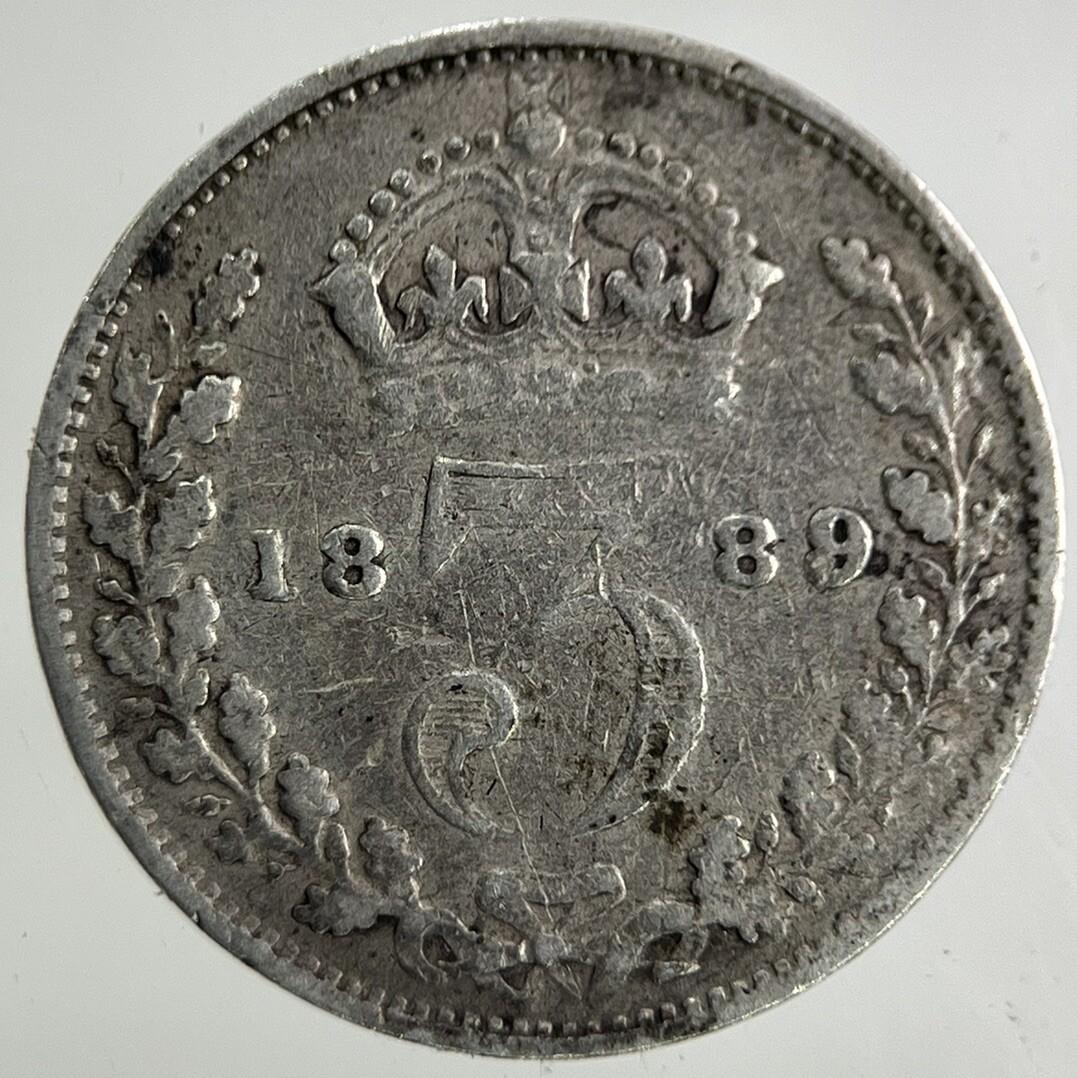 1889 Victoria Threepence Silver Coin | Collectable Grade