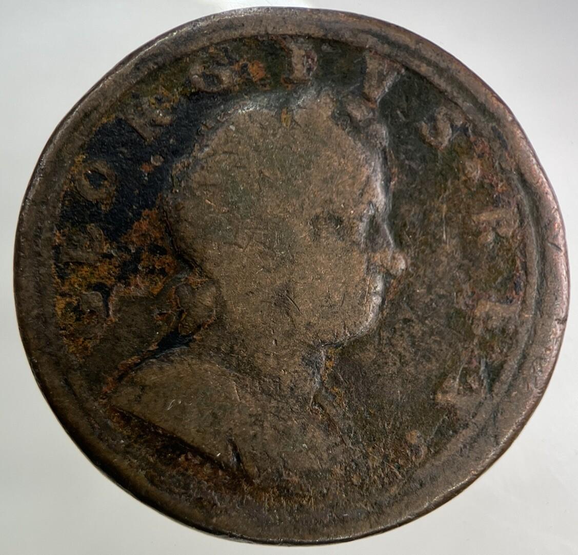 1722 George I 1st Half-Penny Coin | Collectable Grade