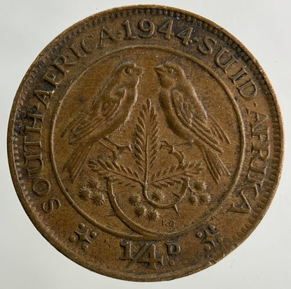 1944 South Africa 1/4d Farthing Coin | Very High Grade