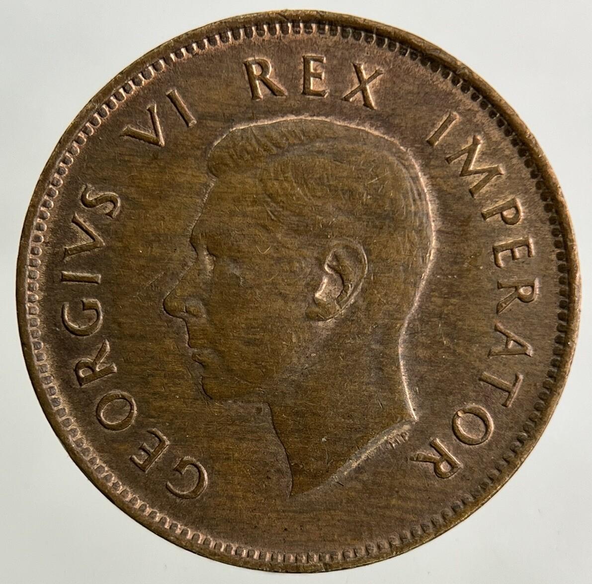 1943 South Africa 1/4d Farthing Coin | Very High Grade