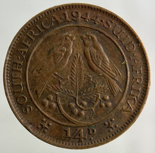 1944 South Africa 1/4d Farthing Coin | Very High Grade