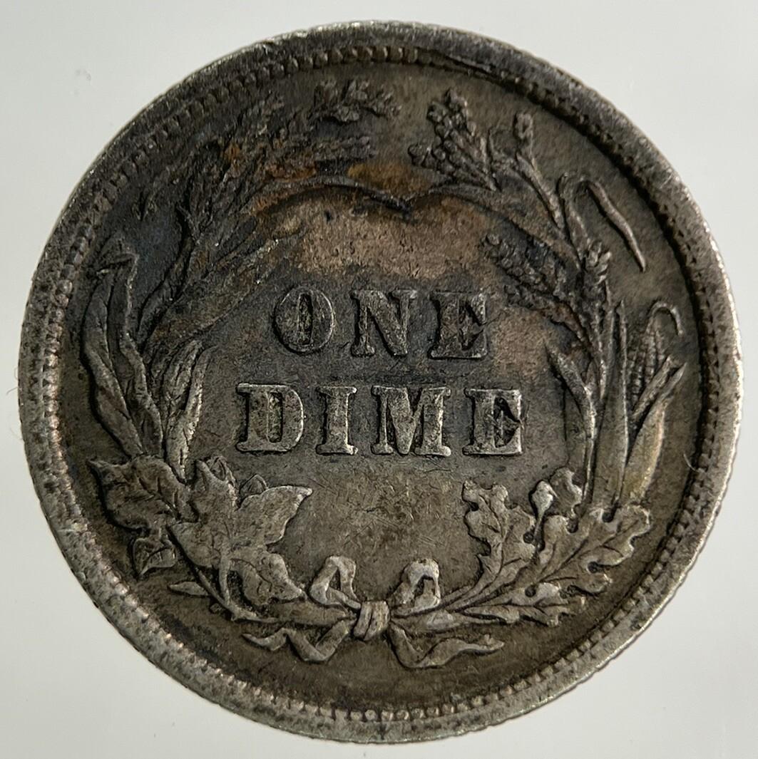 1896 US USA Barber One Dime Silver Coin | Very High Grade