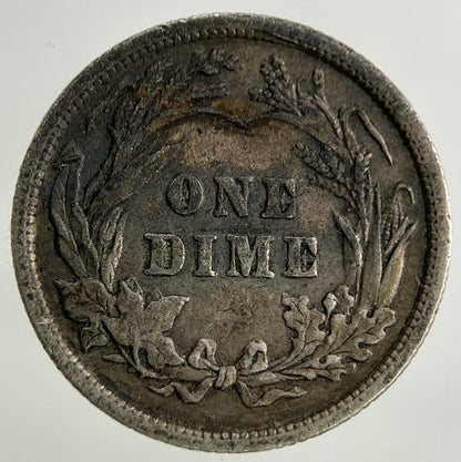 1896 US USA Barber One Dime Silver Coin | Very High Grade