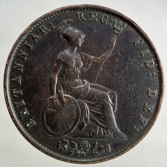 1853 Victoria Half-Penny Coin | Fine Collectable Grade