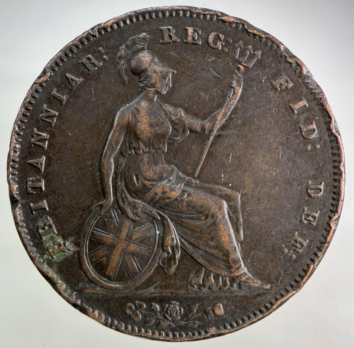 1854 Victoria One Penny Coin | Very High Grade