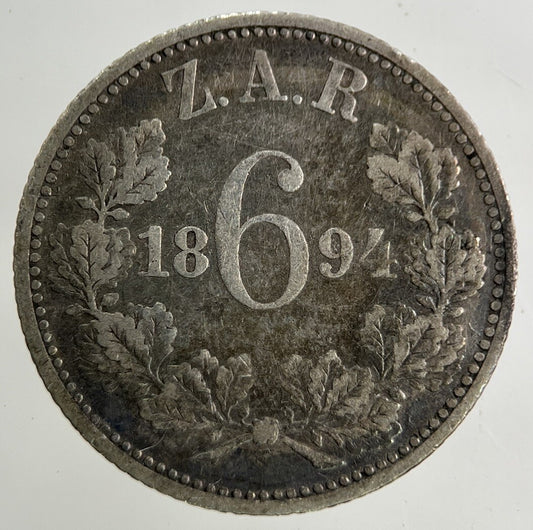1894 South Africa Sixpence Silver Coin | Collectable Grade