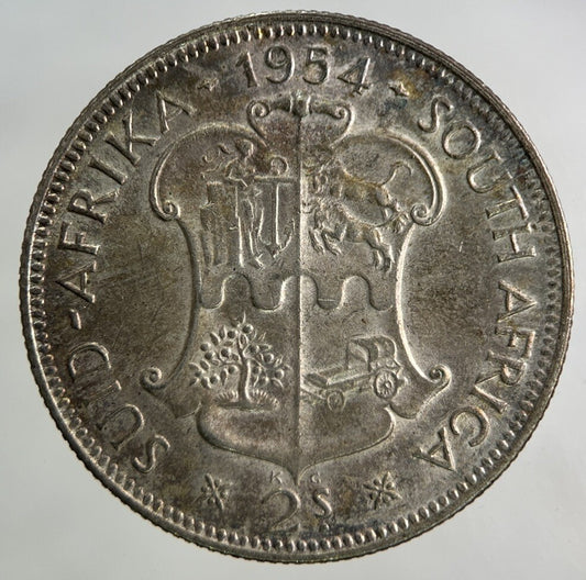 1954 South Africa Florin Silver Coin | Very High Grade