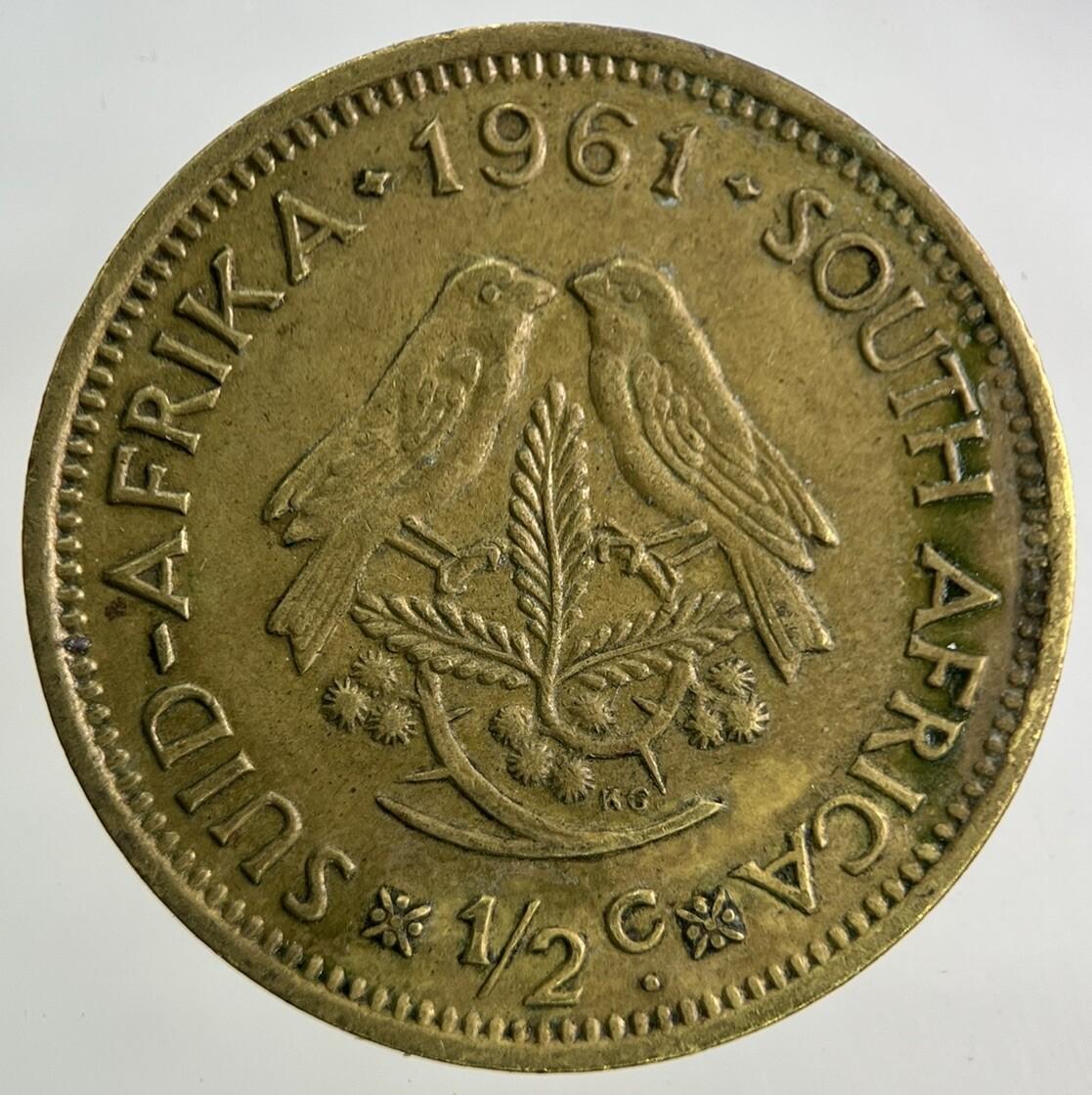 1961 South Africa 1/2 Half Cent Coin | Very High Grade