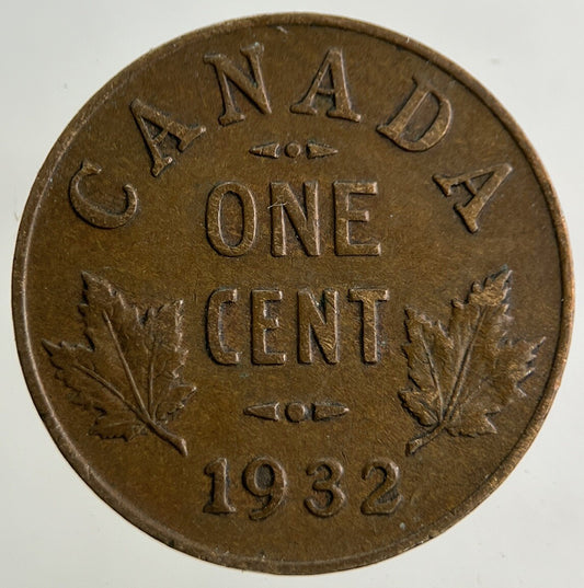1932 Canada One Cent Coin | Fine Collectable Grade