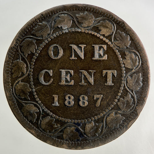 1887 Canada One Cent Coin | Fine Collectable Grade